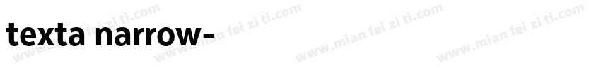 texta narrow字体转换